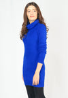 เสื้อไหมพรมคอเต่าทรงยาว No.8742- Basic Slim Turtleneck Long Sweater