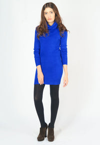 เสื้อไหมพรมคอเต่าทรงยาว No.8742- Basic Slim Turtleneck Long Sweater