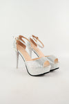 รองเท้าส้นสูงแฟชั่น เปิดหัว รัดส้น  - Evening Dress Platform Slingback Sandle