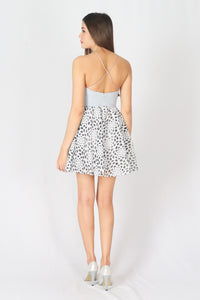 เดรสสั้นสายเดี่ยวงานพร็อม - Spagetthi Strap Short Prom Mini Dress