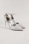 รองเท้าส้นสูงพร้อมสายรัดข้อเท้า  - Modern Ankle Strap High Heels Pumps Shoes