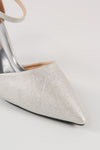 รองเท้าส้นสูงพร้อมสายรัดข้อเท้า - Modern Ankle Strap High Heels Pumps Shoes