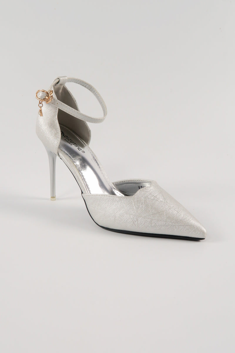 รองเท้าส้นสูงพร้อมสายรัดข้อเท้า  - Modern Ankle Strap High Heels Pumps Shoes