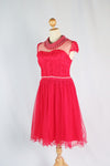 เดรสลูกไม้แต่งมุขคอ - Lace Maxi Dress