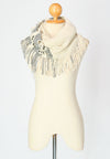 ผ้าพันคอทรงอินฟินิตี้ - Warm Knit Infinity Scarf With Tassels