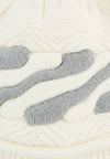 หมวกไหมพรมทอสลับสี - Visor Wool Knit Hat