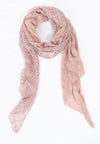 ผ้าพันคอปักลายผสมลายถัก - Shawl Lace Embroidered Scarf