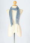 ผ้าพันคอแต่งพู่ลูกไม้ - Tassel Leafy Lace Scarf