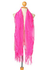 ผ้าพันคอซิลค์ - Reindeer Tassel Silk Shawl Scarf