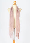 ผ้าพันคอปักลายผสมลายถัก - Shawl Lace Embroidered Scarf