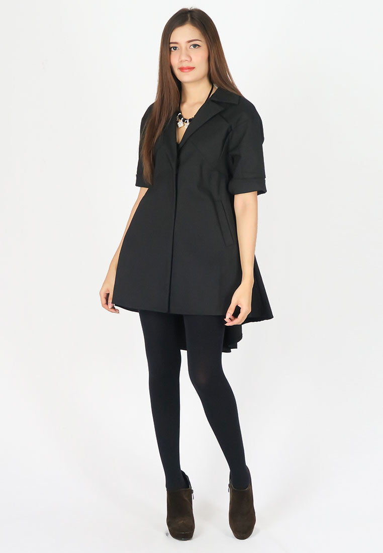 เสื้อโค้ทกันหนาว - Elegant Long Trench Coat Jacket with Rope