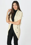 เสื้อคลุมไหมพรม -  Open Front Cable Knit Cardigan