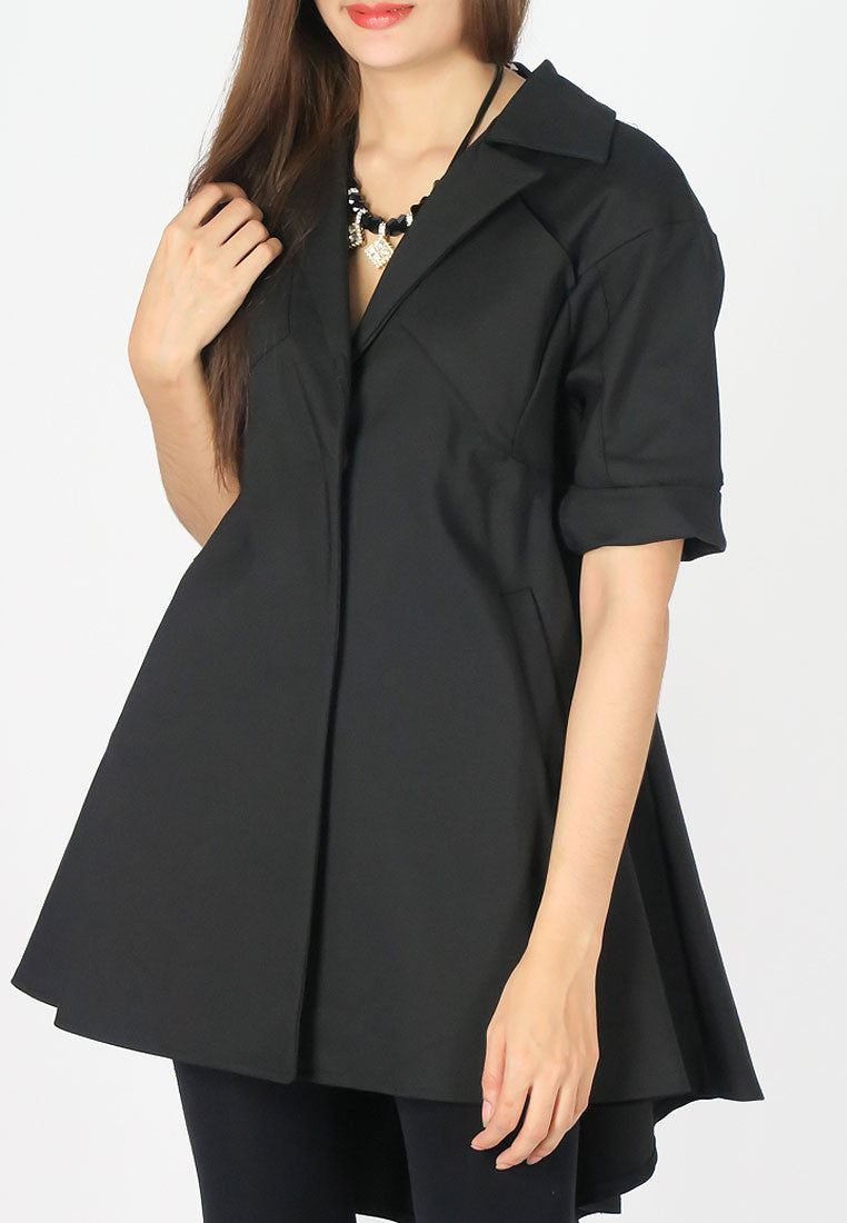 เสื้อโค้ทกันหนาว - Elegant Long Trench Coat Jacket with Rope