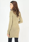 เสื้อไหมพรมคอเต่าทรงยาว No.8742- Basic Slim Turtleneck Long Sweater