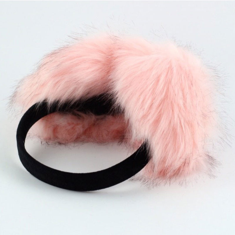 ที่ปิดหูแบบพับได้ ขนาด 5'' - Large Foldable Faux Fur Earmuffs