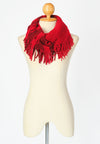 ผ้าพันคอทรงอินฟินิตี้ - Warm Knit Infinity Scarf With Tassels