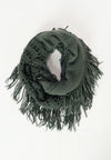 ผ้าพันคอไหมพรมทรงอินฟินิตี้ทูโทน - Warm Knit Infinity Scarf With Tassels