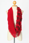ผ้าพันคอทรงอินฟินิตี้ - Warm Knit Infinity Scarf With Tassels