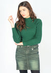 เสื้อไหมพรมคอเต่าแขนยาว - Korean Thick Turtleneck Sweater (T-076)