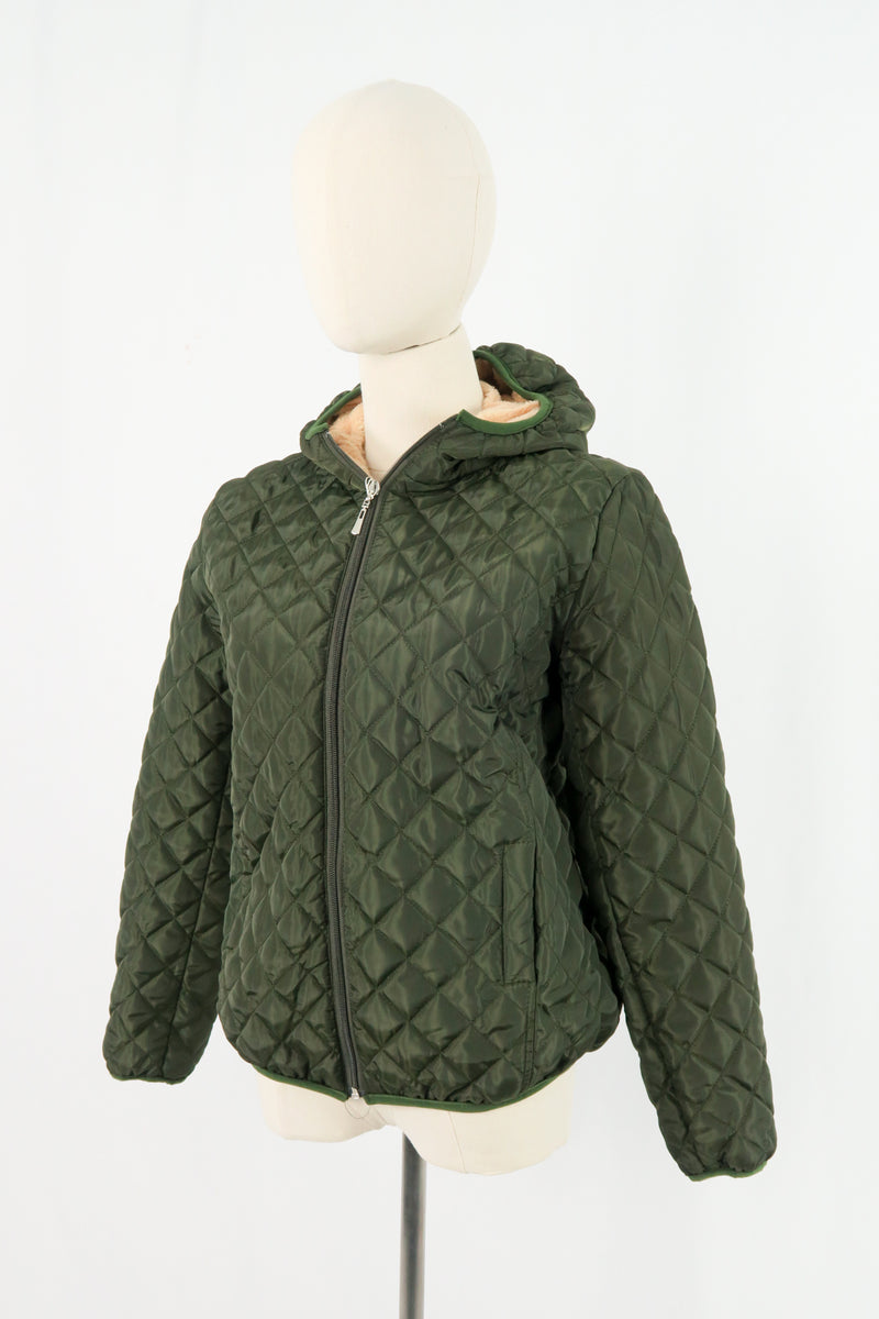 เสื้อแจ็คเก็ตดาวน์กันหนาว - Slim Fit Hooded Down Jacket