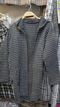 เสื้อโค้ทผ้าวูลลายสก็อตกันหนาว  - Classic Plaid Double-Breasted Woolen Coat