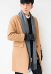 ผ้าพันคอแคชเมียร์แต่งพู่ ขนาด 71x27'' สำหรับชายหญิง - Unisex Cashmere Scarf Wool Wrap Shawl