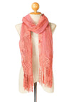ผ้าพันคอซิลค์ - Reindeer Tassel Silk Shawl Scarf
