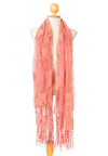 ผ้าพันคอซิลค์ - Reindeer Tassel Silk Shawl Scarf