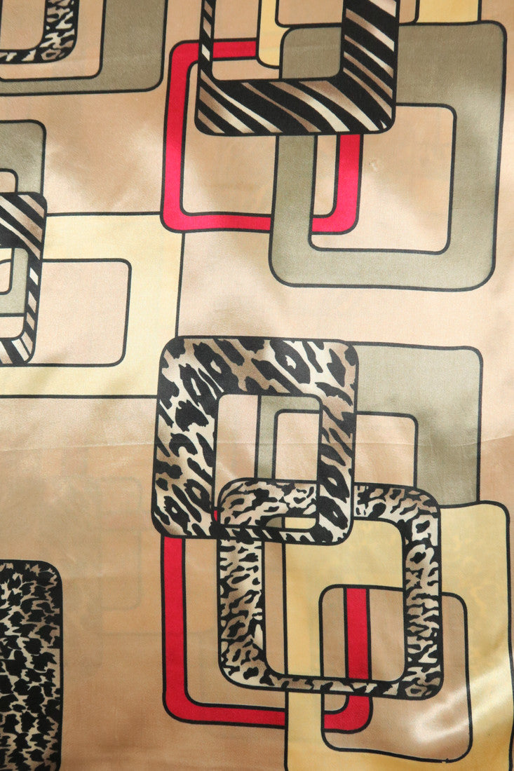 ผ้าพันคอซาตินแบบสี่เหลี่ยม - Satin Square Silk Scarf