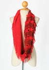 ผ้าพันคอทรงอินฟินิตี้ - Warm Knit Infinity Scarf With Tassels