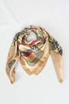 ผ้าพันคอซาตินแบบสี่เหลี่ยม - Satin Square Silk Scarf