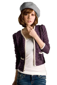 หมวกขนสัตว์ผ้าวูล สไตล์ฝรั่งเศส - Casual Beret Beanie Wool Hat