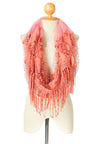 ผ้าพันคอซิลค์ - Reindeer Tassel Silk Shawl Scarf