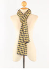 ผ้าพันคอไหมพรมลาย Houndstooth -Unisex Reversible Houndstooth Knit Scarf