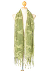 ผ้าพันคอซิลค์ - Reindeer Tassel Silk Shawl Scarf