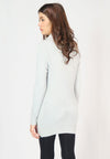 เสื้อไหมพรมคอเต่าทรงยาว No.8742- Basic Slim Turtleneck Long Sweater