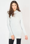 เสื้อไหมพรมคอเต่าทรงยาว No.8742- Basic Slim Turtleneck Long Sweater