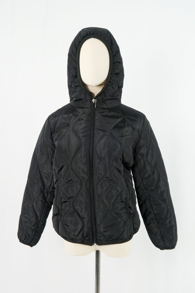 เสื้อแจ็คเก็ตดาวน์กันหนาว - Slim Fit Hooded Down Jacket