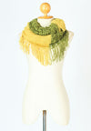 ผ้าพันคอไหมพรมทรงอินฟินิตี้ทูโทน - Warm Knit Infinity Scarf With Tassels