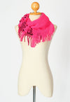 ผ้าพันคอทรงอินฟินิตี้ - Warm Knit Infinity Scarf With Tassels
