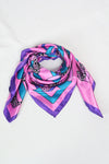 ผ้าพันคอซาตินแบบสี่เหลี่ยม - Satin Square Silk Scarf