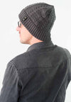 หมวกไหมพรมถักลายเปีย บุขนด้านใน H012- Unisex Cable Knit Fleece Lining Knit Beanie Ski Hat