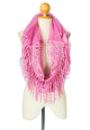 ผ้าพันคอซิลค์ - Reindeer Tassel Silk Shawl Scarf