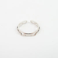 แหวนสแตนเลสสตีลเรียบหรู มีสไตล์ แหวนแฟชั่นผู้หญิง - No.581