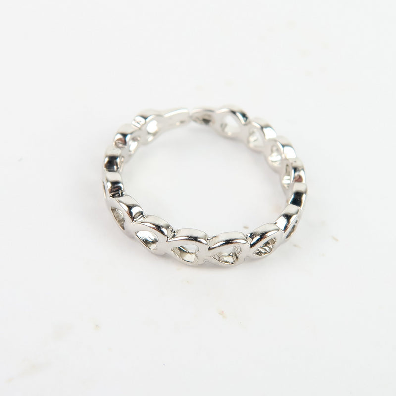 แหวนสแตนเลสสตีลเรียบหรู มีสไตล์ แหวนแฟชั่นผู้หญิง - No.584