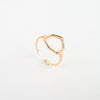 แหวนสแตนเลสสตีลเรียบหรู มีสไตล์ แหวนแฟชั่นผู้หญิง - No.5136