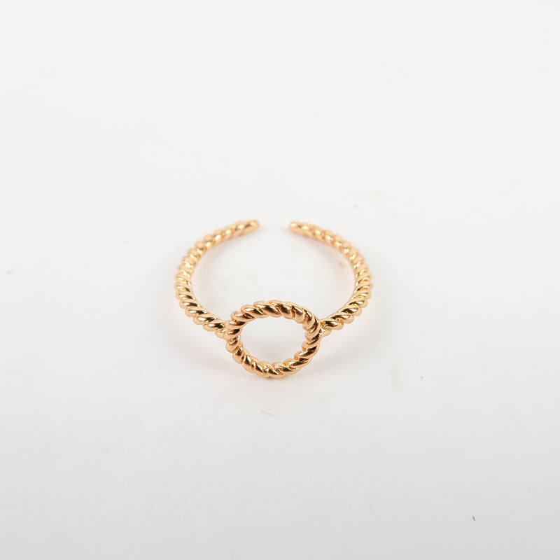 แหวนสแตนเลสสตีลเรียบหรู มีสไตล์ แหวนแฟชั่นผู้หญิง - No.5141