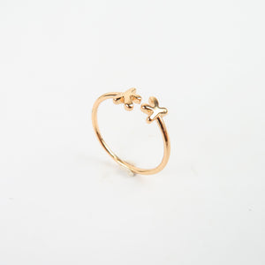 แหวนสแตนเลสสตีลเรียบหรู มีสไตล์ แหวนแฟชั่นผู้หญิง - No.5143