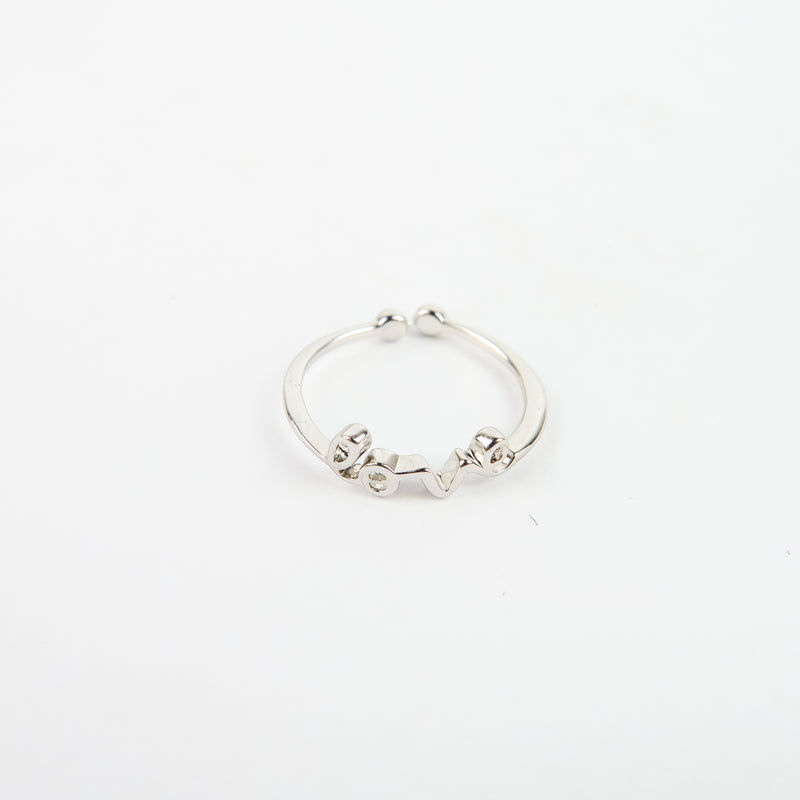 แหวนสแตนเลสสตีลเรียบหรู มีสไตล์ แหวนแฟชั่นผู้หญิง - No.5157