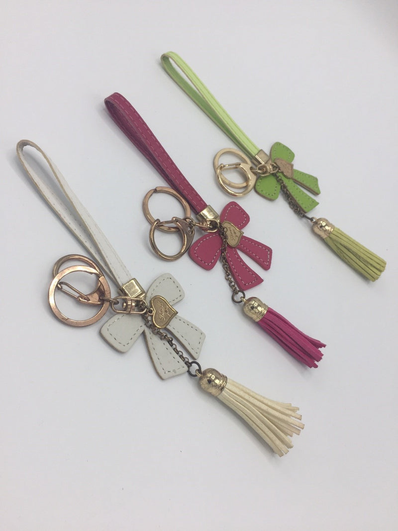 พวงกุญแจแต่งพู่โบว์ - Tassels Keychain Car Circle Key Rings & Keychai